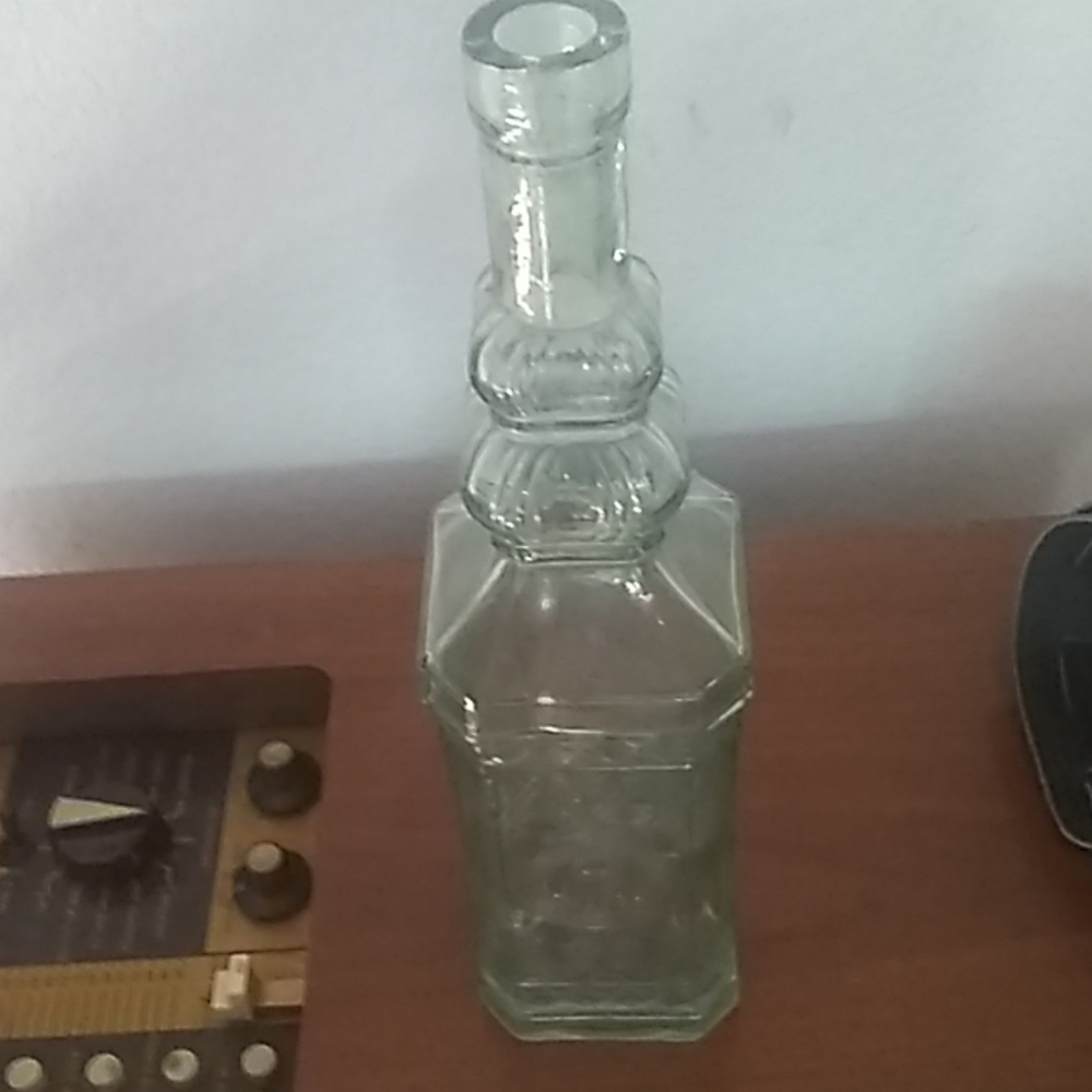 Vintage Collectable Green Glass Bottle
